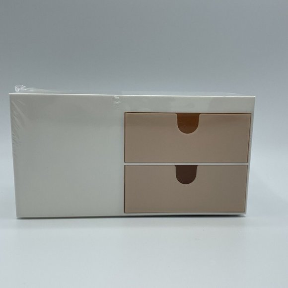 Desk Organizer with Drawers Pink and White NEW XO Sienna For Office Beauty Room - Picture 8 of 13